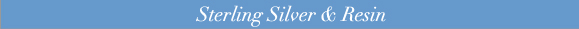 Sterling Silver & Resin